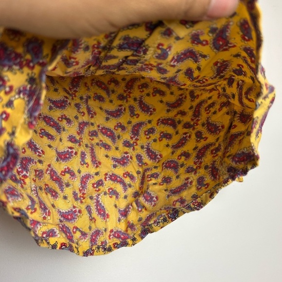 VTG Y2K PIERRE BONEE KIDS GIRL 3T PAISLEY BUTTON DOWN PRINT YELLOW MULTICOLOR - Picture 8 of 11